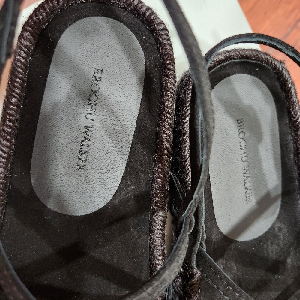 Brochu Walker NWT Dawson Espadrilles Black - Picture 4 of 5